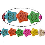 Turquoise Beads Star multi-colored Approx 1.5mm Length Approx 16 Inch Sold By Lot