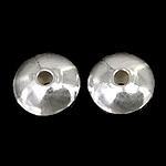 Perline in argento sterlina 925, 925 argento sterlina, Tamburo, 4x4x2mm, Foro:Appross. 1.3mm, 100PC/borsa, Venduto da borsa
