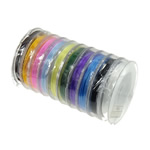 Fio elástico, cores misturadas, 48mm, 0.6mm, comprimento 100 m, 10PCs/Lot, 10/PC, vendido por Lot