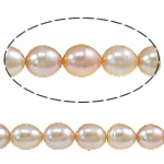 Cultured Rice Freshwater Pearl Beads, natural, pink, Grade A, 8-9mm, Hole:Approx 0.8mm, Sold Per 14.5 Inch Strand