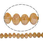 Plattierte Lampwork Perlen, Quadrat, Orange, 13x14mm, Bohrung:ca. 2mm, Länge ca. 16.5 ZollInch, 10SträngeStrang/Tasche, verkauft von Tasche