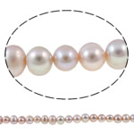 Perles nacres baroques de culture d'eau douce , perle d'eau douce cultivée, pepite, naturel, violet clair, 8-9mm, Trou:Environ 0.8mm, Vendu par 14.3 pouce brin