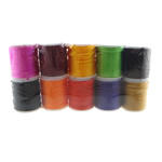 Nylon Cord, with plastic spool, mixed colors, 1mm, Length:100 m, 10PCs/Lot, Sold By Lot