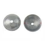 Rozsdamentes acél gyöngy Cap, 304 rozsdamentes acél, Kupola, az eredeti szín, 5x5mm, Lyuk:Kb 0.7mm, 5000PC-k/Bag, Által értékesített Bag