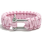 Survival Bracelets 330 Paracord zinc alloy clasp handmade Unravel it you can get a survival paracord approx 3 meter long and can bear approximately 200kg weight pink 23mm Length Approx 9 Inch Sold By Bag