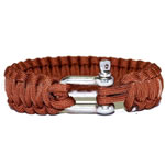 Survival Bracelets 330 Paracord zinc alloy clasp handmade Unravel it you can get a survival paracord approx 3 meter long and can bear approximately 200kg weight henna 23mm Length Approx 9 Inch Sold By Bag