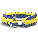 Survival Bracelets 330 Paracord zinc alloy clasp handmade two tone 23mm Length Approx 9 Inch Sold By Bag