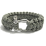Survival Bracelets, 330 Paracord, Tibetan Style clasp, woven, Unravel it you can get a survival paracord approx 3 meter long and can bear approximately 200kg weight, army green camouflage, 23mm, Length:Approx 9 Inch, 5Strands/Bag, Sold By Bag