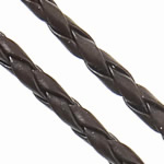Leather Cord PU Leather woven 4mm Length 100 m Sold By Lot