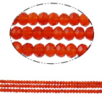 Rondelle Crystal Beads, imitation CRYSTALLIZED™ element crystal, ruby, 4x3mm, Hole:Approx 1mm, Length:Approx 19 Inch, 10Strands/Bag, Approx 150PCs/Strand, Sold By Bag