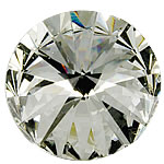 Crystal Cabochons, Flat Round, rivoli back & faceted, Crystal, 12mm, 500PCs/Bag, Sold By Bag