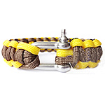 Survival Bracelets, 330 Paracord, Tibetan Style clasp, woven, two tone, 23mm, Length:9 Inch, 5Strands/Bag, Sold By Bag