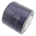 Satin Ribbon, dark purple, 6mm, Length:230 Yard, 10PCs/Lot, Sold By Lot