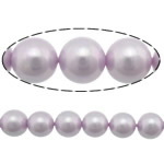 South Sea Shell Beads, Round, pink, 10mm, Hole:Approx 0.5mm, Sold Per 16 Inch Strand