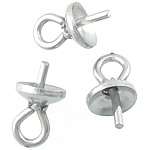 Stainless Steel Peg Bail, 316 Stainless Steel, original color, 6x4mm, 0.7mm, Hole:Approx 1.5mm, 500PCs/Bag, Sold By Bag