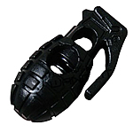 Kunststoff Feder Stopper-Schnalle, schwarz, 20mm, 100PCs/Tasche, verkauft von Tasche