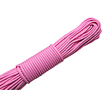 Paracord, 330 Paracord, rose pink, 4mm, 5Strands/Lot, 31m/Strand, Sold By Lot
