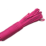 Paracord, 330 Paracord, bright rosy red, 4mm, 5Strands/Lot, 31m/Strand, Sold By Lot