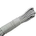 Paracord, 330 Paracord, Lt grey, 4mm, 5Strands/Lot, 31m/Strand, Sold By Lot