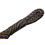 corda, 330 Paracord, cores do arco íris, 4mm, 5vertentespraia/Lot, 31m/Strand, vendido por Lot