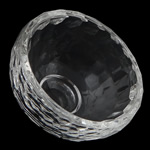 verre bol de bijoux, dôme, transparent, 60x60x35mm, 8mm, 5PC/sac, Vendu par sac