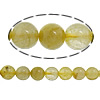 Natural Quartz Jewelry Beads, Rutilated Quartz, Round, 8mm, Hole:Approx 1mm, Length:Approx 16 Inch, 5Strands/Lot, Approx 45PCs/Strand, Sold By Lot