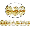 Natural Citrine Beads, Rondelle, November Birthstone & faceted, 5x7mm, Hole:Approx 1mm, Length:Approx 16 Inch, 5Strands/Lot, Approx 83PCs/Strand, Sold By Lot