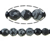 Agate Beads, Snowflake Agate, Round, faceted, 4-4.5mm, Hole:Approx 0.5mm, Length:Approx 15 Inch, 5Strands/Lot, Approx 91PCs/PC, Sold By Lot