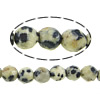 Dalmatische Beads, Dalmatiër, Ronde, 4-4.5mm, Gat:Ca 0.5mm, Lengte Ca 15 inch, 5strengen/Lot, Ca 86pC's/Strand, Verkocht door Lot
