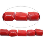 Natural Coral Beads, Nuggets, red, 10-13x12-16mm, Hole:Approx 1.2mm, Length:Approx 16.5 Inch, 10Strands/Lot, Approx 28PCs/Strand, Sold By Lot