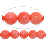 Natural Coral Beads, Round, pink, 10mm, Hole:Approx 1mm, Length:Approx 15.5 Inch, 10Strands/Lot, Approx 39PCs/Strand, Sold By Lot