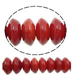 Natural Coral Beads, Rondelle, red, 6x3mm, Hole:Approx 1mm, Length:Approx 16 , 10Strands/Lot, Approx 101PCs/Strand, Sold By Lot
