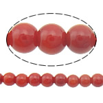 Natural Coral Beads, Round, red, 3mm, Hole:Approx 0.5mm, Length:Approx 16 Inch, 10Strands/Lot, Approx 156PCs/Strand, Sold By Lot