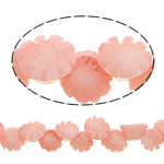 Natural Coral Beads, Flower, Carved, pink, 8x8x4mm, Hole:Approx 0.5mm, Length:Approx 13 Inch, 10Strands/Lot, Approx 63PCs/Strand, Sold By Lot