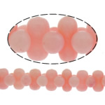 Natural Coral Beads, Nuggets, pink, 6x3mm, Hole:Approx 0.5mm, Length:Approx 15.5 Inch, 10Strands/Lot, Approx 173PCs/Strand, Sold By Lot