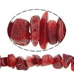Natural Coral Beads, Nuggets, red, 8-13mm, Hole:Approx 0.5mm, Length:33 Inch, 10Strands/Lot, Sold By Lot