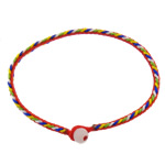 Nylon Cord Bracelets, with Jade, multi-colored, 2.50mm, Length:7 Inch, 500Strands/Lot, Sold By Lot
