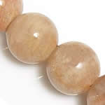 Sonnenstein Perle, rund, natürlich, 6mm, Bohrung:ca. 0.8mm, Länge ca. 15.5 ZollInch, 5SträngeStrang/Menge, ca. 65PCs/Strang, verkauft von Menge