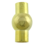 Brass Magnetic Kapcsos, Sárgaréz, Lámpa, arany színű aranyozott, nikkel, ólom és kadmium mentes, 18x11mm, Lyuk:Kb 5mm, 100PC-k/Lot, Által értékesített Lot