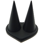 Resin Finger Ring Display, black, 68x50x65mm, 20PCs/Lot, Sold By Lot