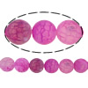 Natural Effloresce Agate Beads, Round, 6mm, Hole:Approx 1.5mm, Length:15 Inch, 10Strands/Lot, Sold By Lot
