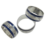 Enamel Mood Finger Ring, cobre, cromado de cor platina, esmalte sensor & misto, níquel, chumbo e cádmio livre, 9mm, Diametro interno:Aprox 17mm, tamanho:6.5, 100PCs/Bag, vendido por Bag