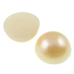 Plastic Cabochons Dome opaque pink Sold By Bag