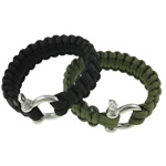 Survival Bracelets 330 Paracord zinc alloy clasp woven Unravel it you can get a survival paracord approx 3 meter long and can bear approximately 200kg weight mixed colors 23mm Length Approx 9 Inch Sold By Lot