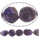 Natürliche Amethyst Perlen, oval, Februar Birthstone, 32-41.5mm, Bohrung:ca. 2mm, Länge:15.7 ZollInch, 5SträngeStrang/Menge, verkauft von Menge