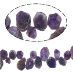 Natürliche Amethyst Perlen, Klumpen, Februar Birthstone, 16-38mm, Bohrung:ca. 2mm, Länge:16 ZollInch, 5SträngeStrang/Menge, verkauft von Menge