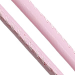 Leather Cord, PU Leather, light pink, 5mm, 100m/Lot, Sold By Lot