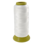 Cuerda de Nylon, 3-hilado, con cordón de nylon, Blanco, 0.4mm, longitud aproximado 500 m, Vendido por UD