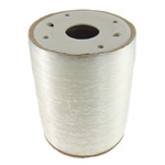 De Draad van het kristal, Crystal Thread, elastisch, wit, 0.8mm, 500m/spool, Verkocht door spool