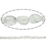Naturliga Clear Quartz pärlor, Nuggets, 8x10mm, Hål:Ca 1.5mm, Längd Ca 15.7 inch, 20Strands/Lot, Säljs av Lot